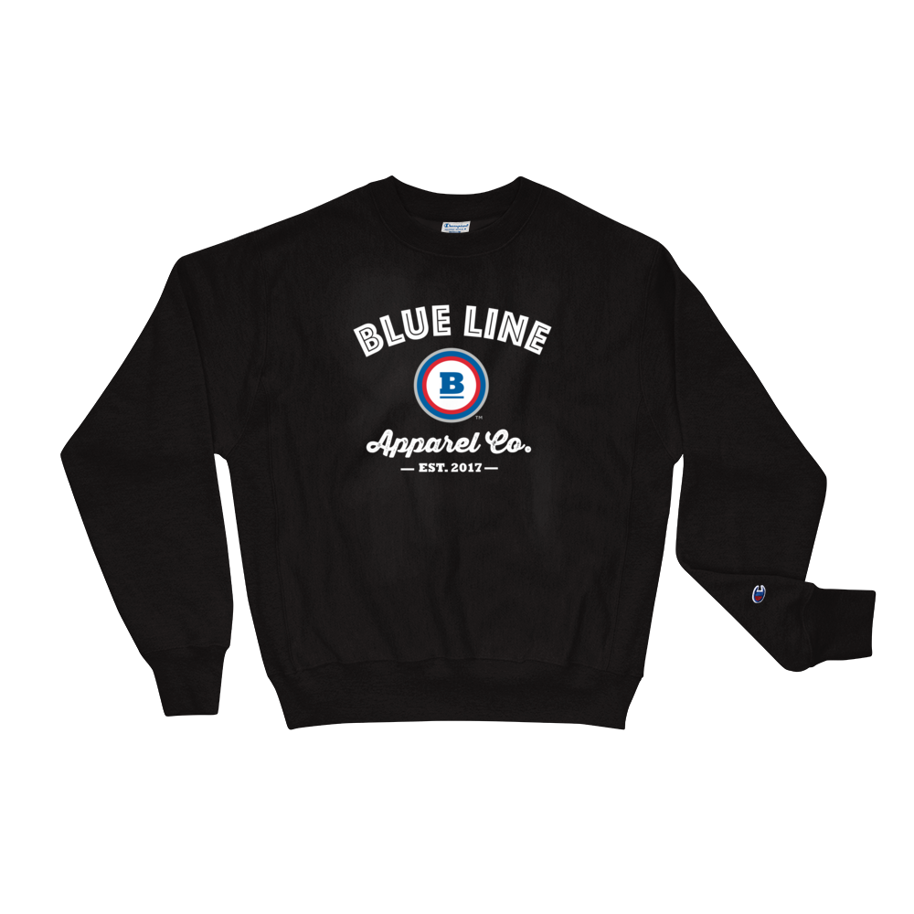 Champion® Blue Line Apparel Co. Crewneck Sweatshirt - Black