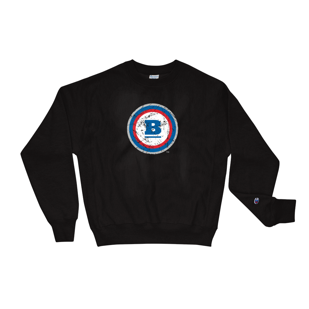 Champion® Circle B 'Ice' Crewneck Sweatshirt - Black