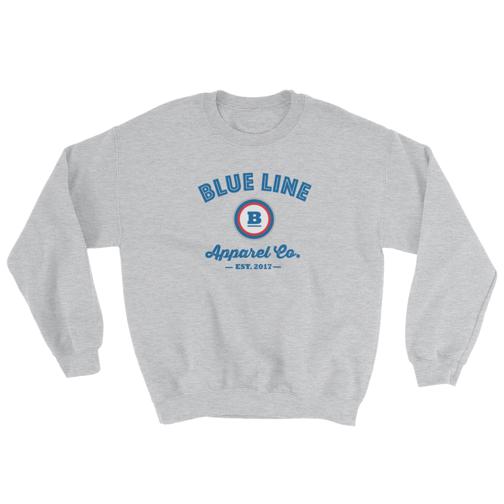 Blue Line Apparel Co. Crewneck Sweatshirt - Sport Grey