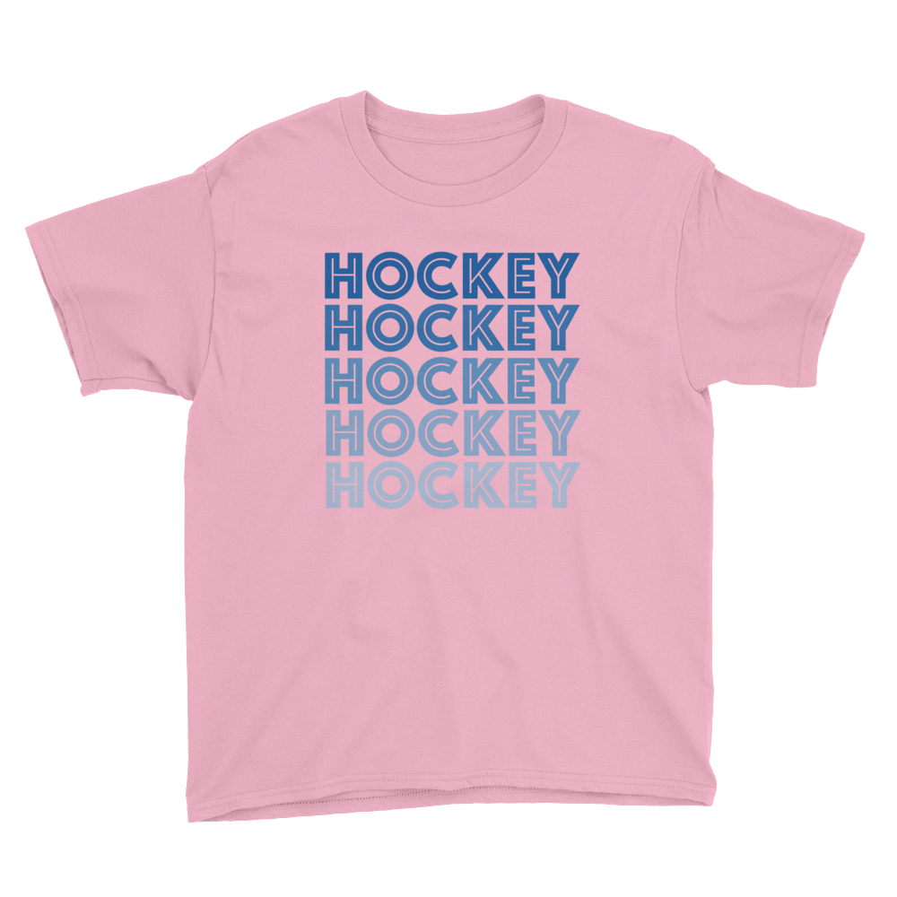 Hockey 5x Youth T-Shirt - Pink