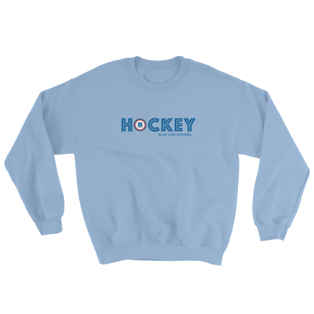 Hockey Crewneck Sweatshirt - Light Blue