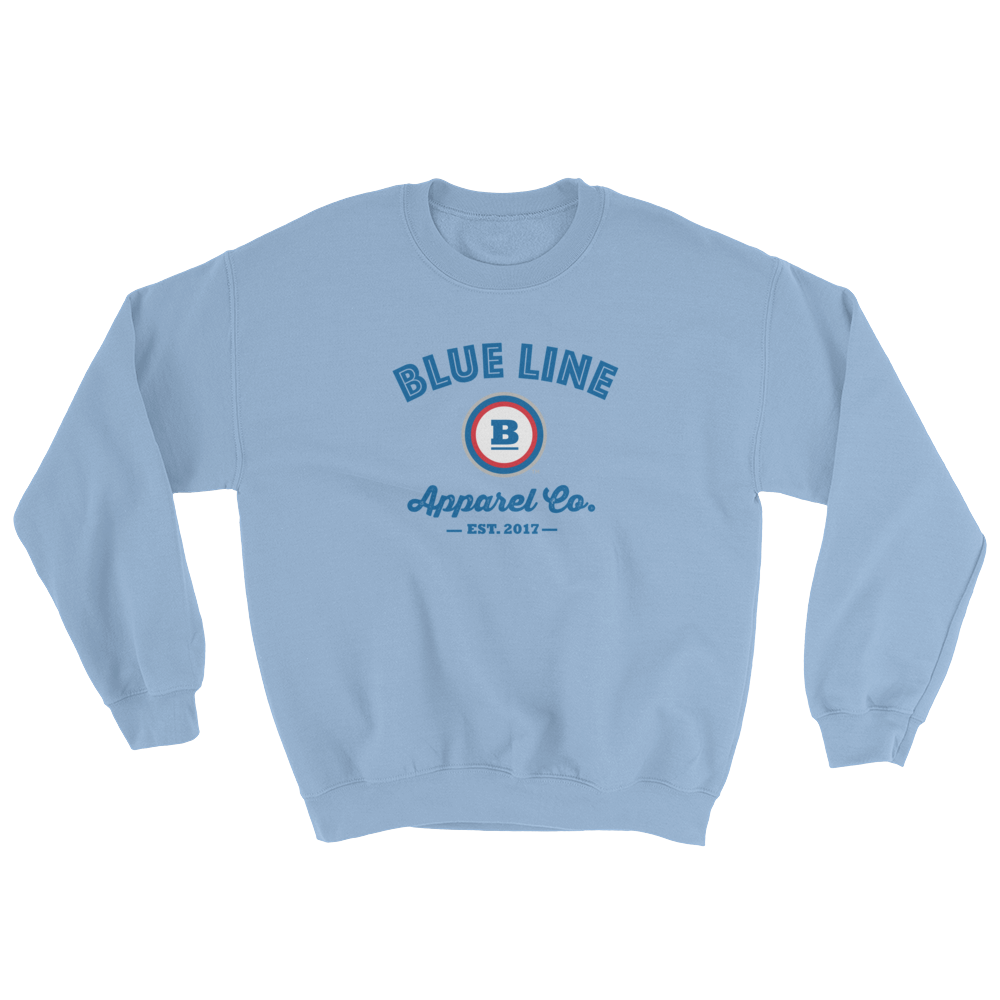 Blue Line Apparel Co. Crewneck Sweatshirt - Light Blue